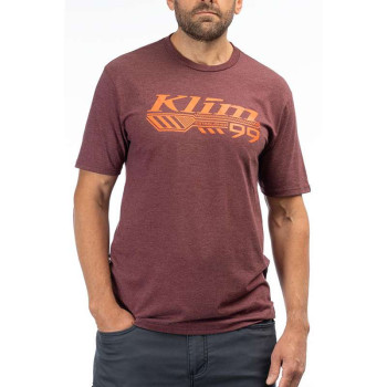 Tee-shirt Klim FOUNDATION TRI-BLEND Rouge/Orange