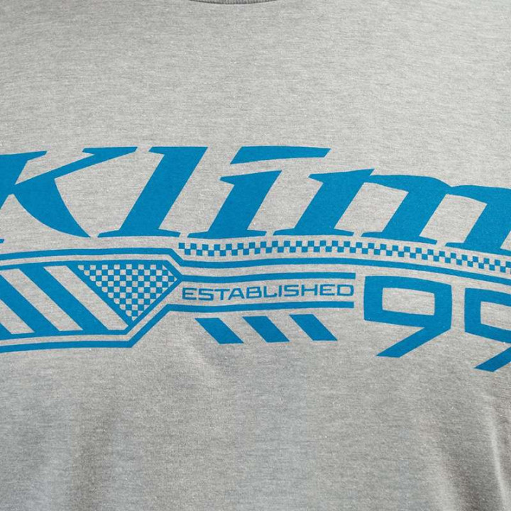 Tee-shirt Klim FOUNDATION TRI-BLEND Gris