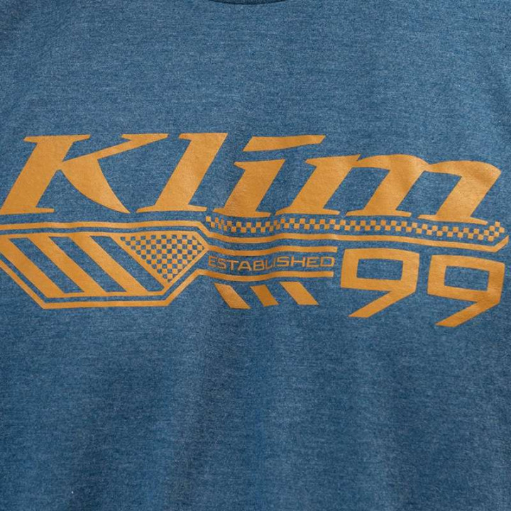 Tee-shirt Klim FOUNDATION TRI-BLEND Bleu