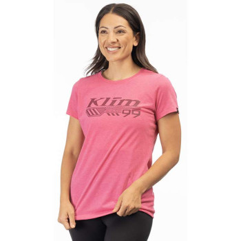 Tee-shirt femme Klim FOUNDATION TRI-BLEND Rose