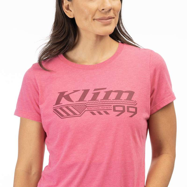 Tee-shirt femme Klim FOUNDATION TRI-BLEND Rose