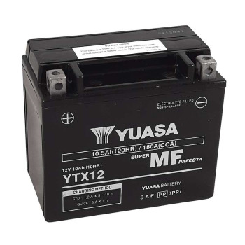 Batterie Yuasa YTX12-FA SANS ENTRETIEN (BTX12-FA)