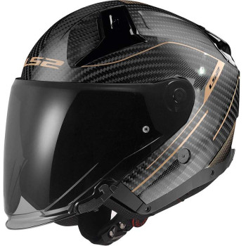 Casque LS2 OF603 INFINITY II CARBON COUNTER OR 22.06