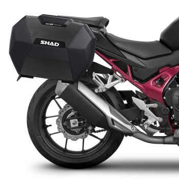 Kit valises Shad SH38X CARBONE + supports 3P (H0CB73IF) Honda CB750 HORNET