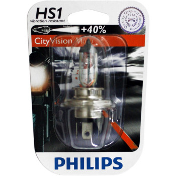 Ampoule phare Philips CityVision Moto +40% HS1 12 Volts