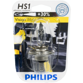 Ampoule phare Philips Vision Moto +30% HS1 12V 35/35W PX43T