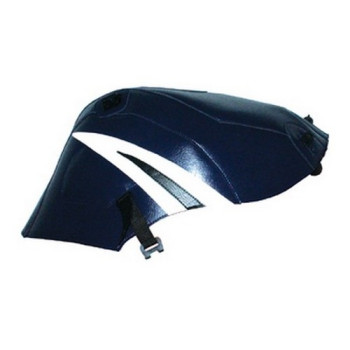 Tapis de réservoir Bagster bleu fonce/pointe blanche et noire (1478F) Suzuki GSX750 R