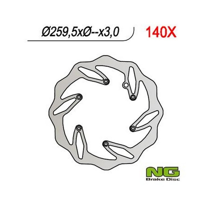 Disque de frein avant NG pétales KTM EXC 125/200/300/400, Husaberg FE 400/501/600