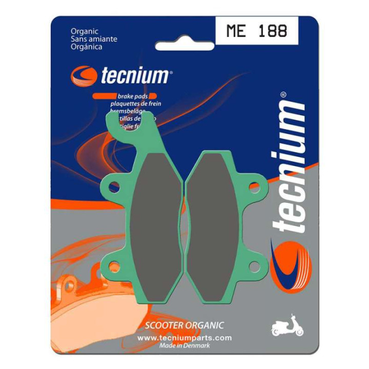 Plaquettes de frein organique Tecnium ME188