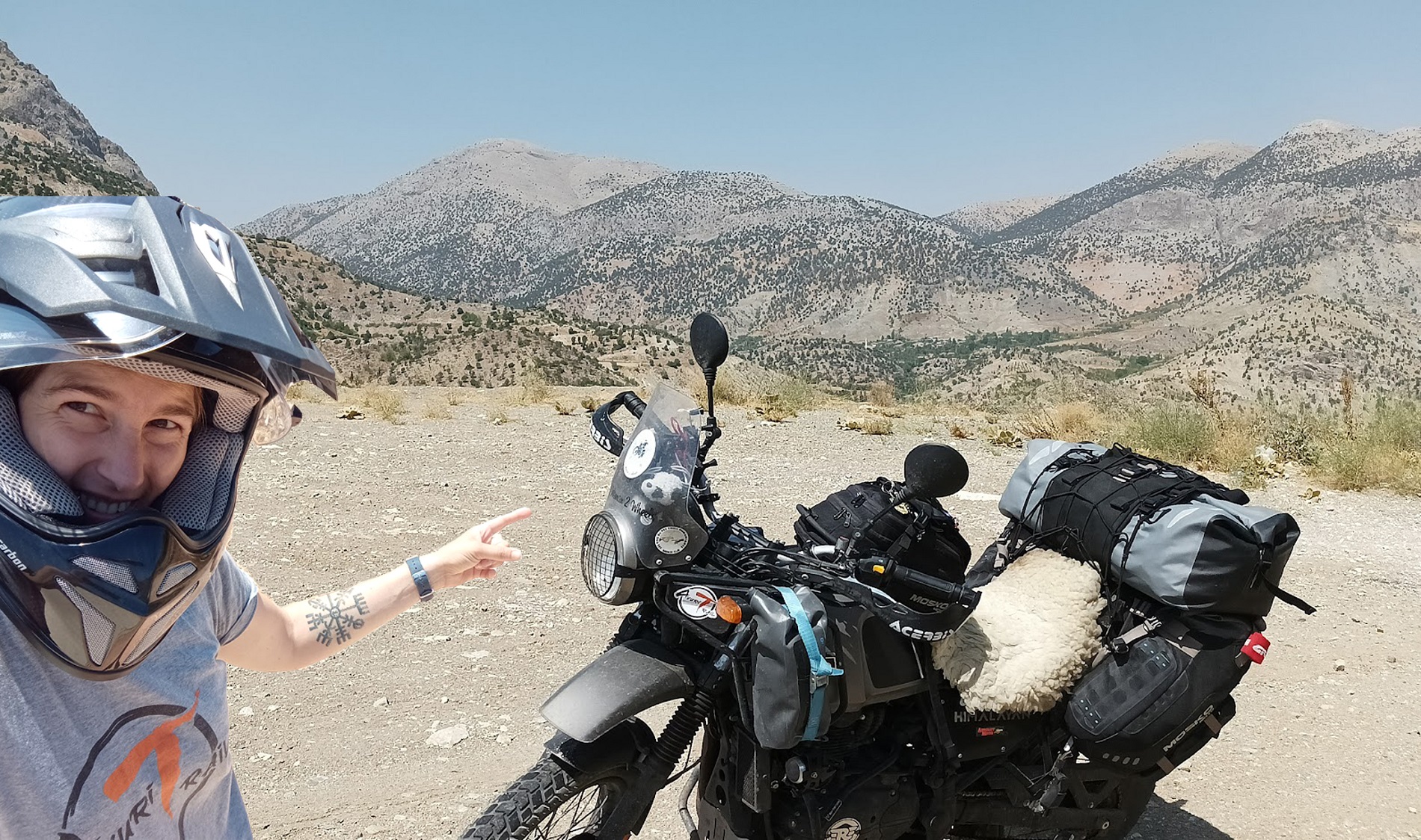 Voyageuse à moto : Colline (1woman 2 wheels), 6 mois de la France à Israël