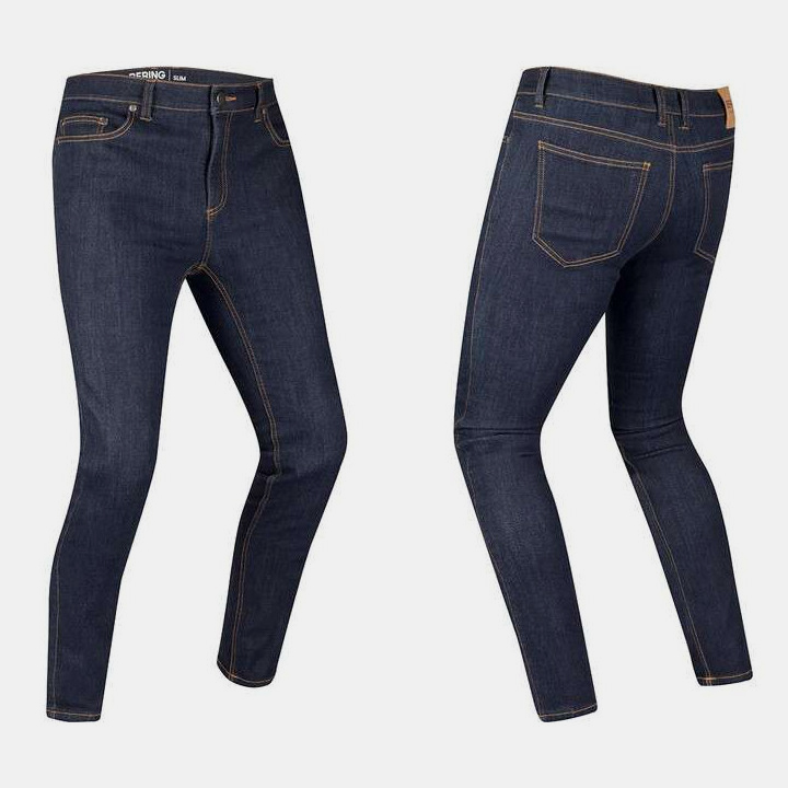 Jean Homme Extensible - Coupe Silencieuse, Léger, Imperméable, Poches, Pour Moto, Extérieur, Détente Et Travail