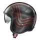 Casque moto Premier VINTAGE Carbone EX Red Platinum Edition
