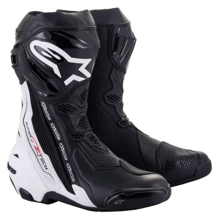Bottes moto Alpinestars SUPERTECH R VENTED Black White