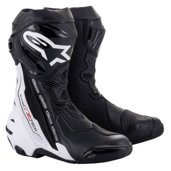 Bottes moto Alpinestars SUPERTECH R VENTED Black White