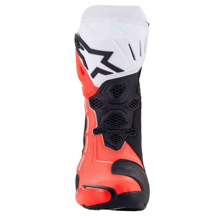Bottes moto Alpinestars SUPERTECH R VENTED Black White Red Fluo