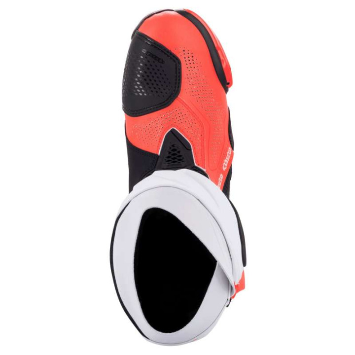Bottes moto Alpinestars SUPERTECH R VENTED Black White Red Fluo