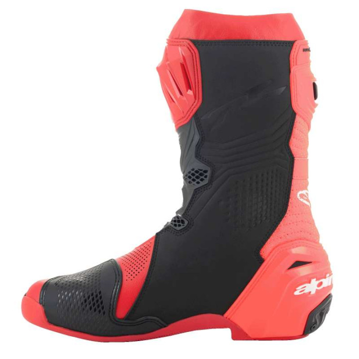 Bottes moto Alpinestars SUPERTECH R VENTED Bright Red Fluo