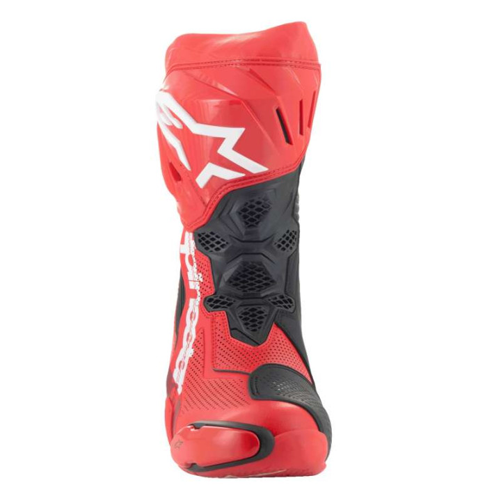 Bottes moto Alpinestars SUPERTECH R VENTED Bright Red Fluo