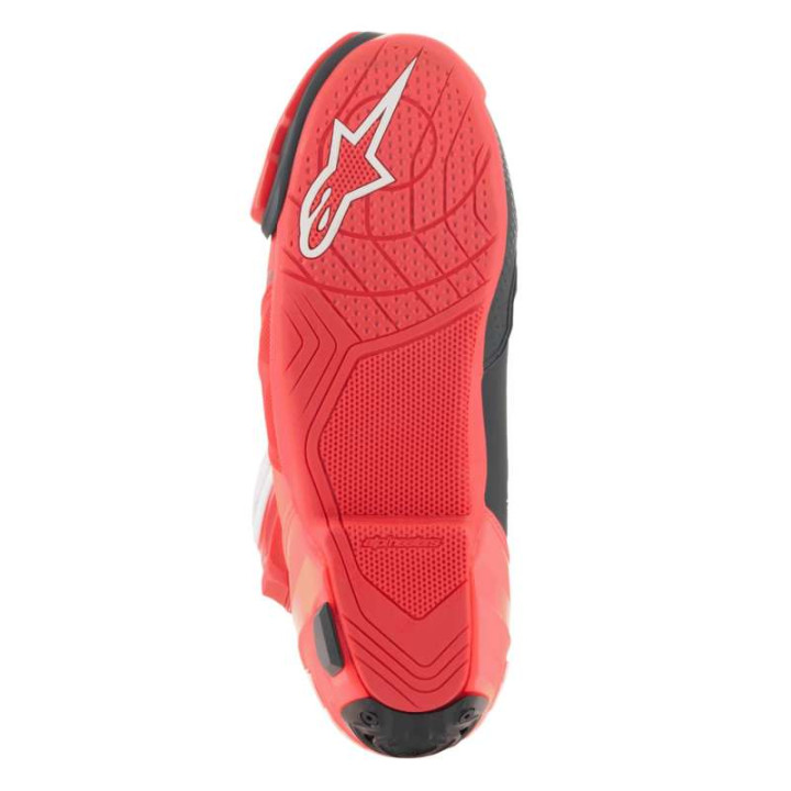 Bottes moto Alpinestars SUPERTECH R VENTED Bright Red Fluo