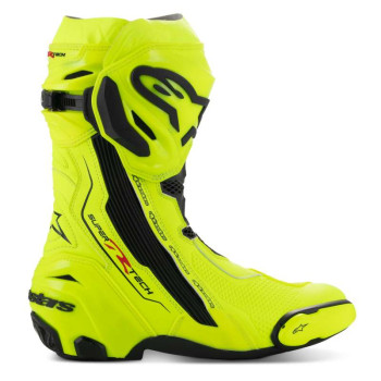 Bottes moto Alpinestars SUPERTECH R Jaune Fluo Noir