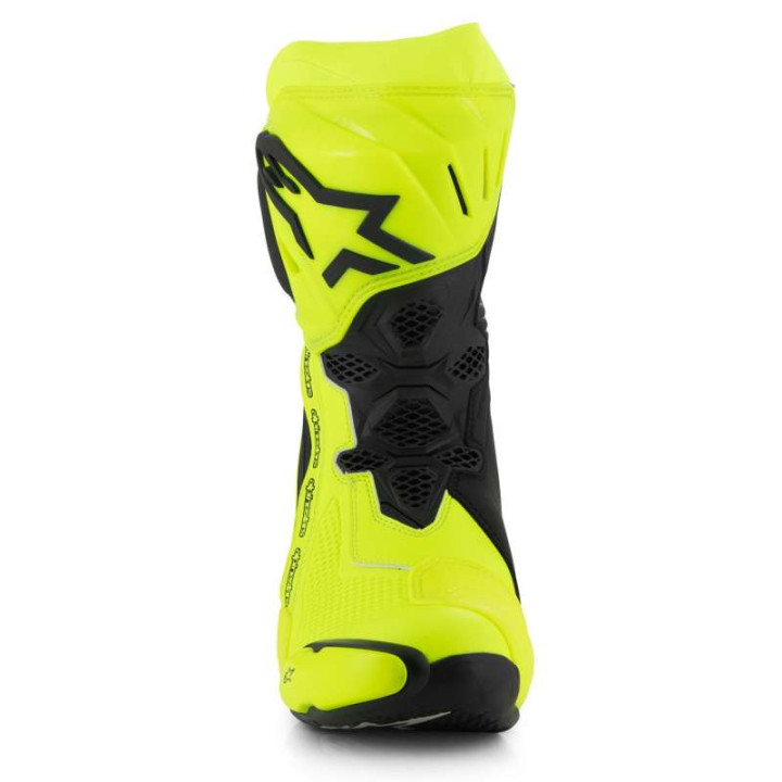 Bottes moto Alpinestars SUPERTECH R Jaune Fluo Noir