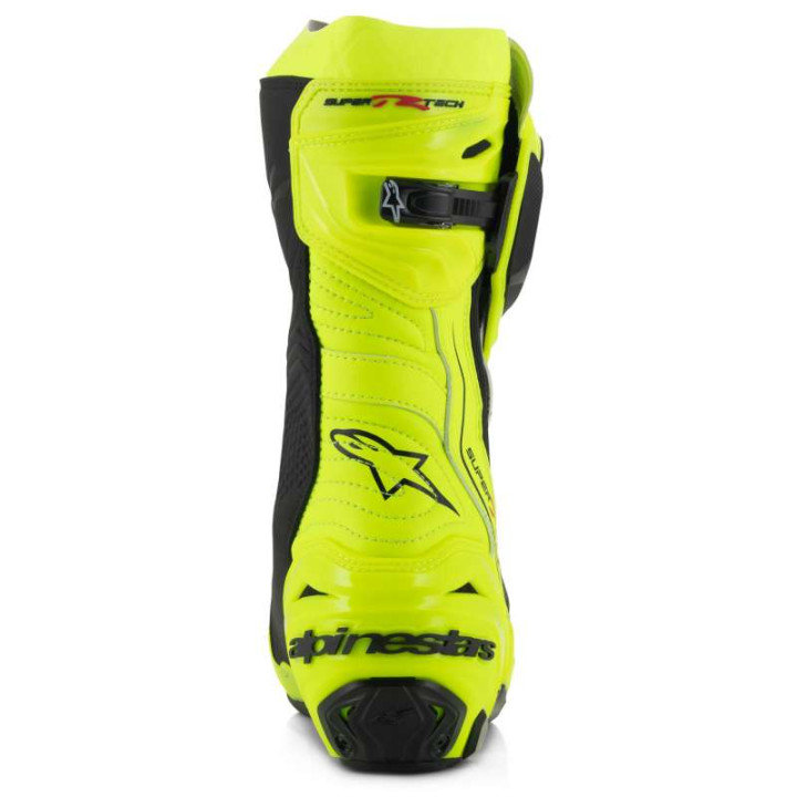 Bottes moto Alpinestars SUPERTECH R Jaune Fluo Noir