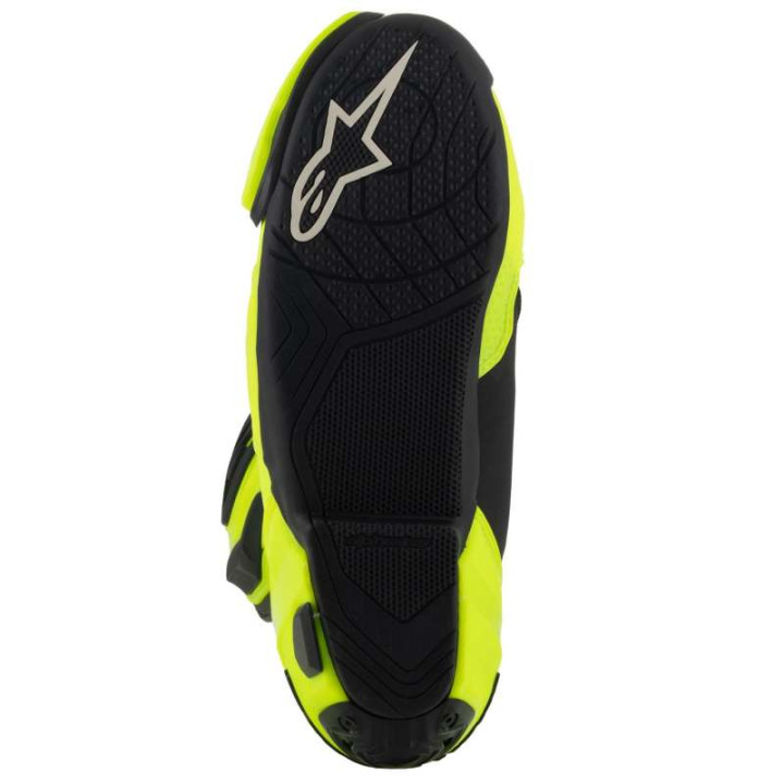 Bottes moto Alpinestars SUPERTECH R Jaune Fluo Noir