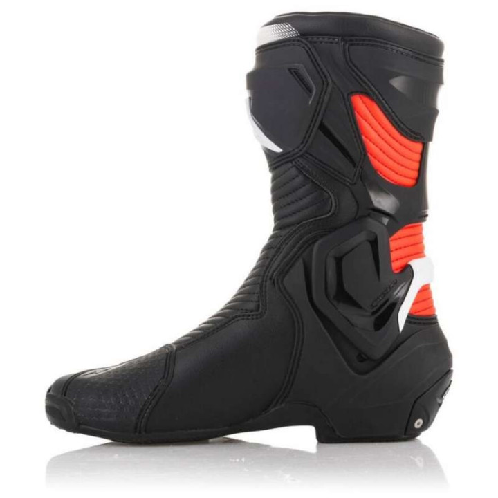 Bottes moto Alpinestars SMX PLUS V2 Black White Red Fluo