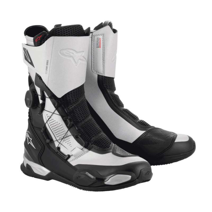Alpinestars SP-X BOA Black Silver motorcycle boots