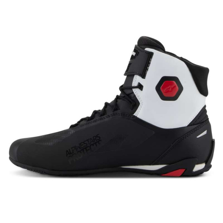 Baskets Alpinestars FASTER-4 Noir Blanc Rouge