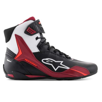 Baskets Alpinestars FASTER-4 Noir Blanc Rouge Foncé Baskets Alpinestars FASTER-4 Noir Blanc Rouge Foncé