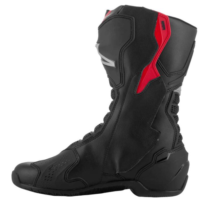 Alpinestars SMX 6 V3 Motorcycle Boots Black Silver Red
