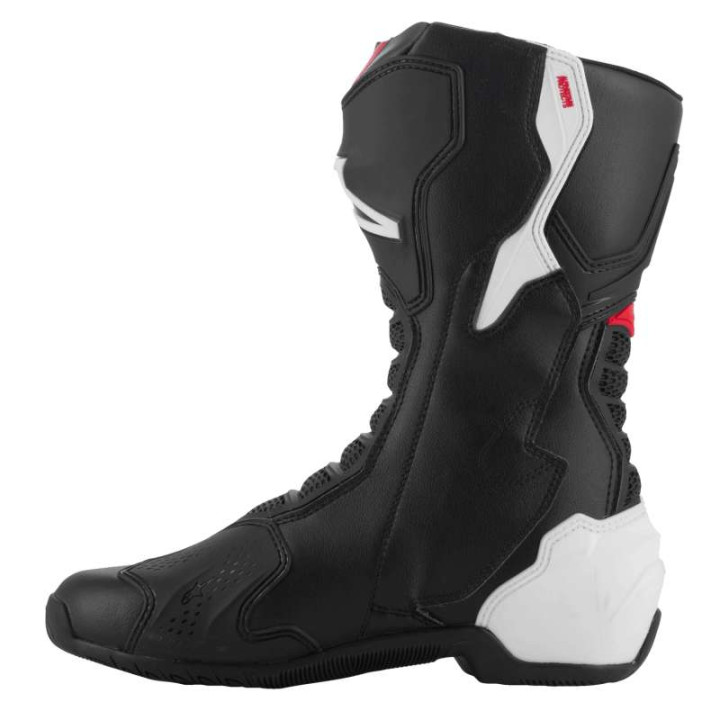 Alpinestars SMX 6 V3 Motorcycle Boots Black White Red Graphic