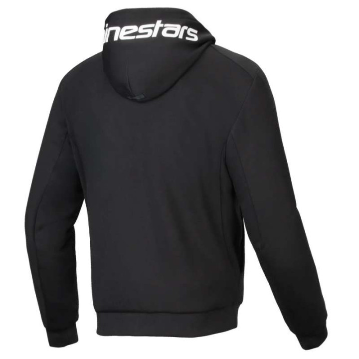 Sweat moto Alpinestars CHROME V2 SPORT HOODIE Black White