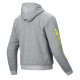 Motorcycle sweatshirt Alpinestars CHROME V2 SPORT HOODIE Gray Heather Fluo Yellow