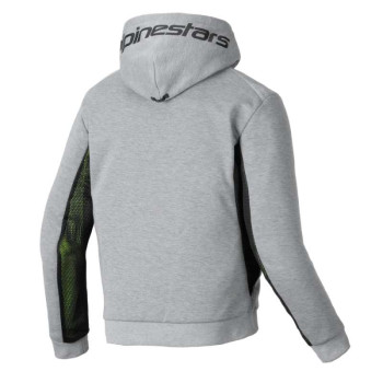 Sweat moto Alpinestars CHROME AIR SPORT HOODIE Gray Heather Black Sweat moto Alpinestars CHROME AIR SPORT HOODIE Gray Heather Black