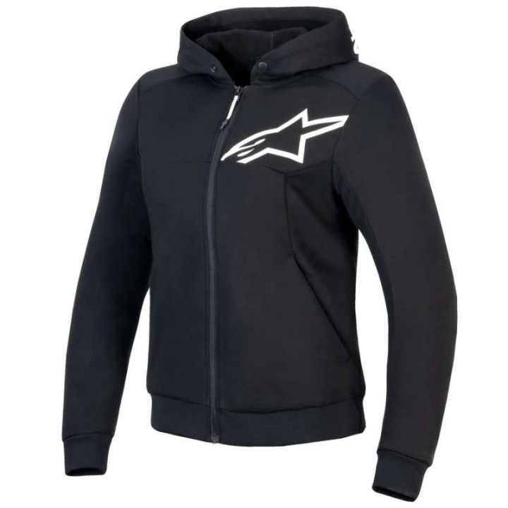 Sweat moto Alpinestars STELLA CHROME V2 SPORT Black White
