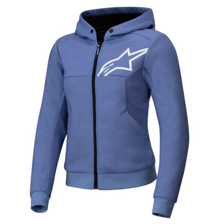 Sweat moto Alpinestars STELLA CHROME V2 SPORT Blue Violet White