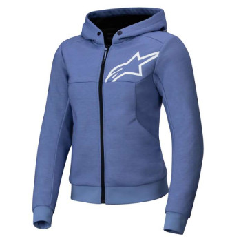 Sweat moto Alpinestars STELLA CHROME V2 SPORT Blue Violet White Sweat moto Alpinestars STELLA CHROME V2 SPORT Blue Violet White