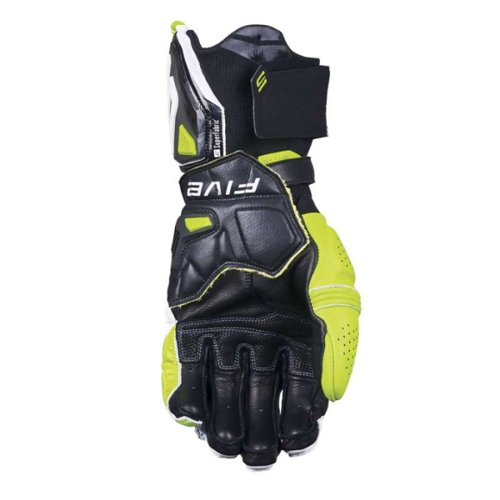 Gants moto racing Five RFX1 EVO White/Yellow