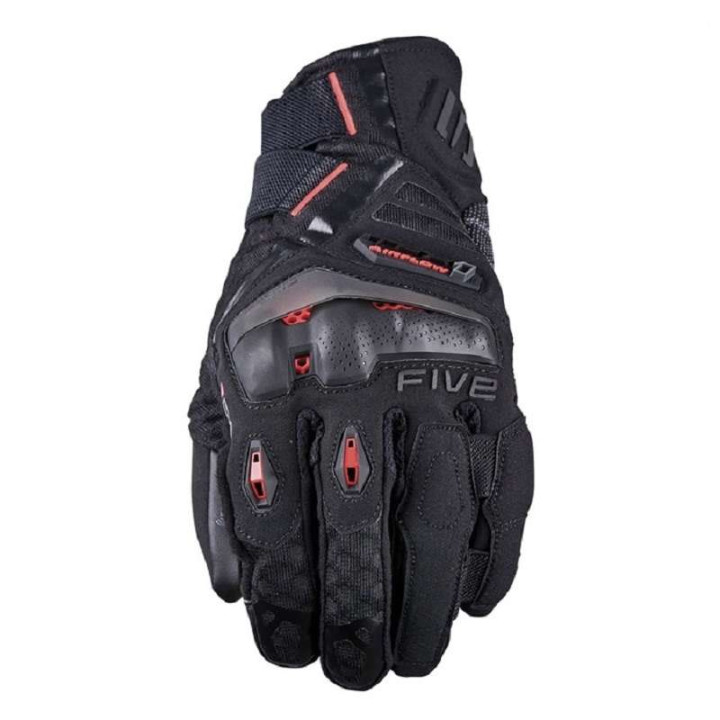 Gants moto Aventure Five TFX1 AIRFLOW SHORT Black/Fluo Red