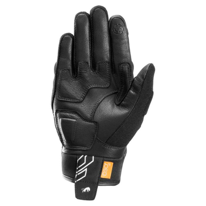 Gants moto d'été Furygan JET NEON D3O Noir/Blanc