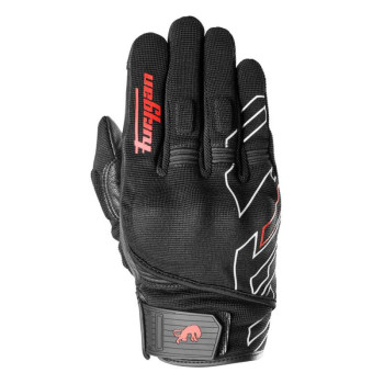 Gants moto d'été Furygan JET NEON D3O Noir/Blanc/Rouge