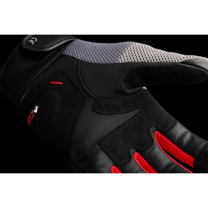 Gants moto d'été Furygan JACK Noir/Gris/Rouge