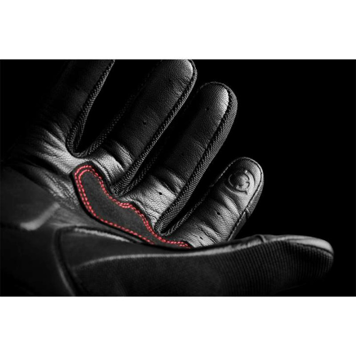 Gants moto d'été Furygan SHADE Noir/Rouge
