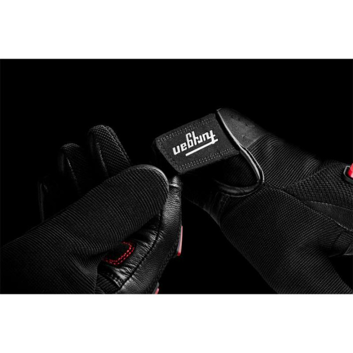 Gants moto d'été Furygan SHADE Noir/Rouge