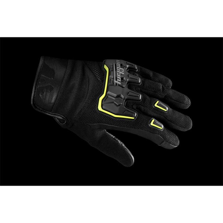 Gants moto d'été Furygan SHADE Noir/Jaune
