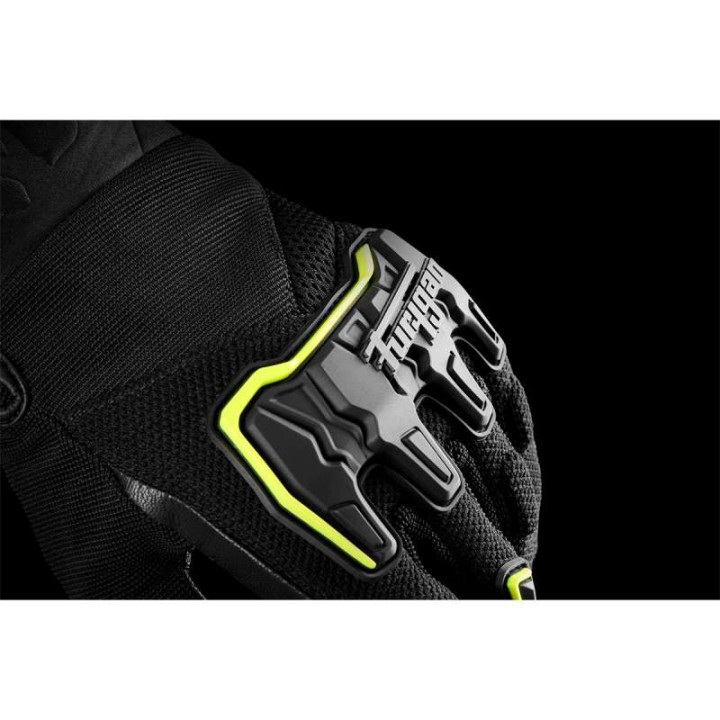 Gants moto d'été Furygan SHADE Noir/Jaune
