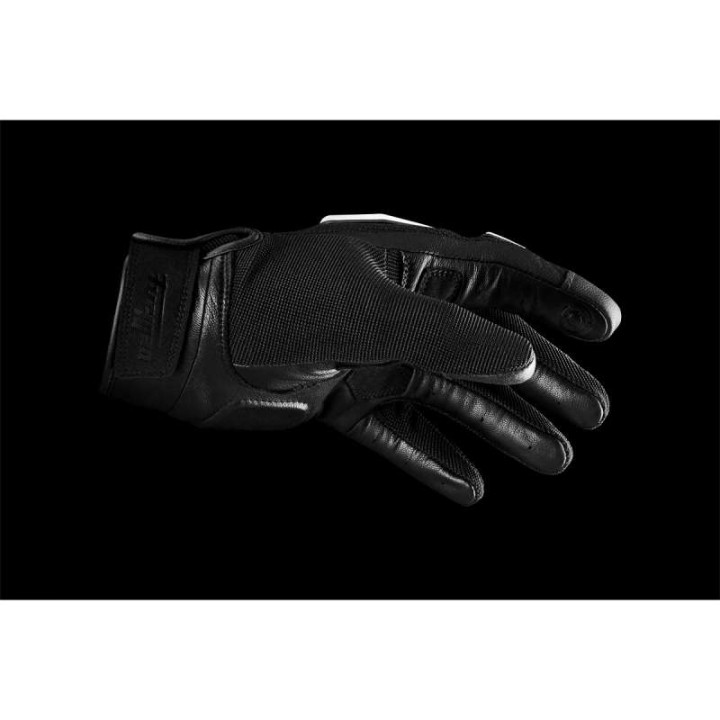 Gants moto d'été Furygan SHADE Noir/Blanc