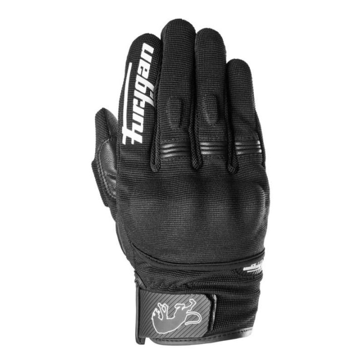 Gants moto d'été femme Furygan JET LADY D3O EVO Noir/Blanc